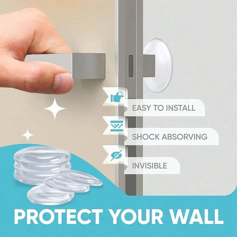 Clear Rubber Door Knob Wall Protector