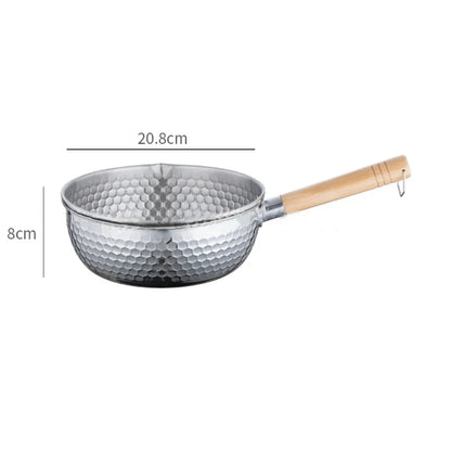 430 Stainless Steel Saucepan with Wooden Handle