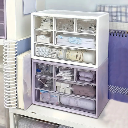 Plastic Desk Organizer with Drawer