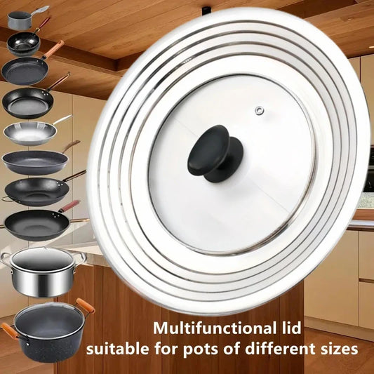 Universal Stainless Steel Pot & Pan Lid, 8.66–11 Inch