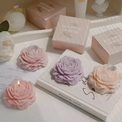 Handmade Peony Scented Soy Wax Candle