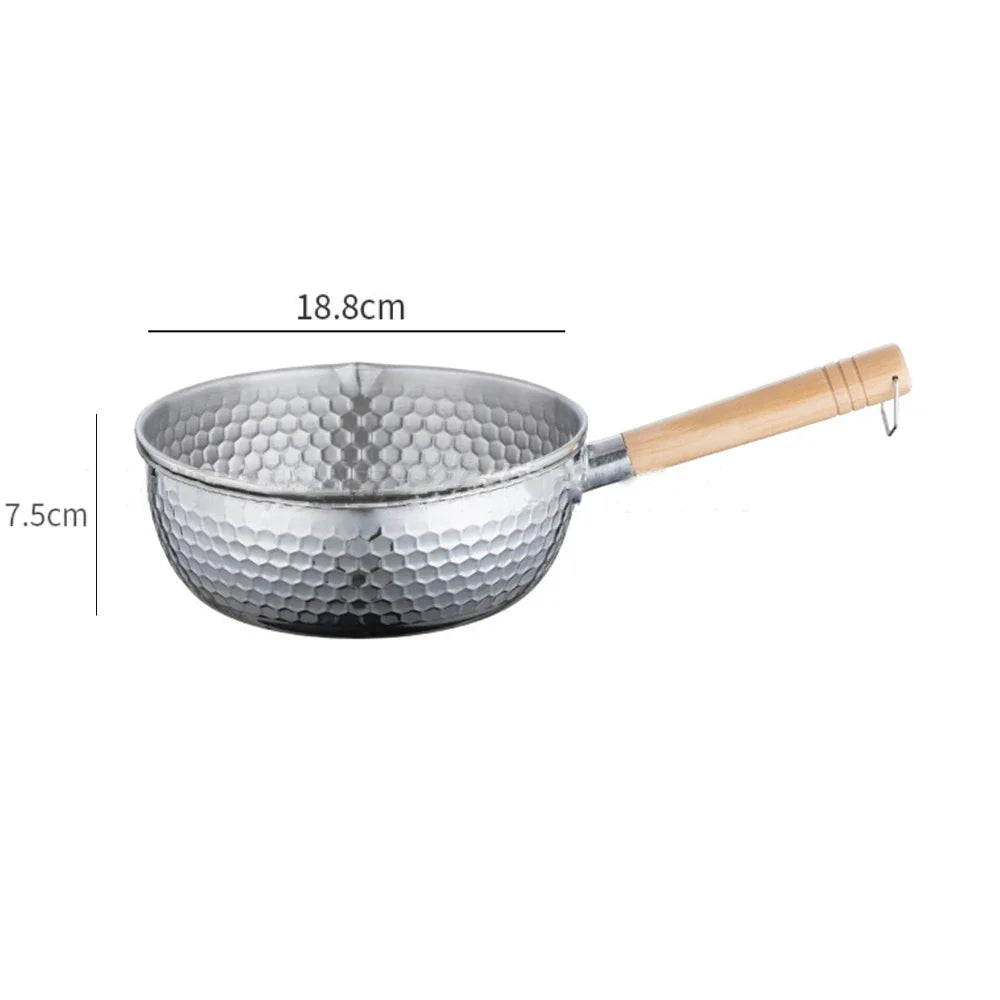 430 Stainless Steel Saucepan with Wooden Handle