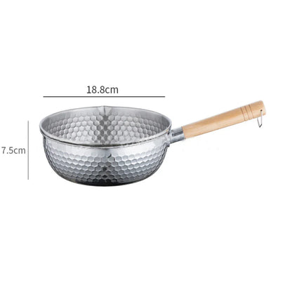 430 Stainless Steel Saucepan with Wooden Handle