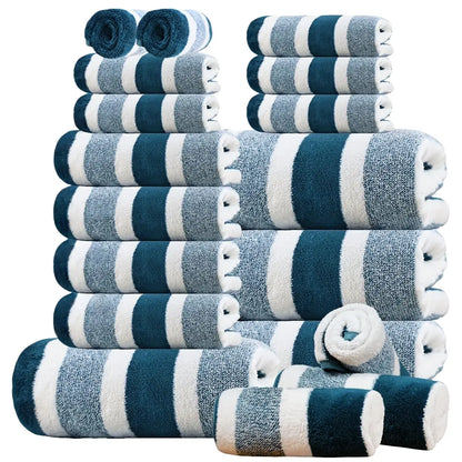 18-Piece Quick-Dry Bath Towel Set