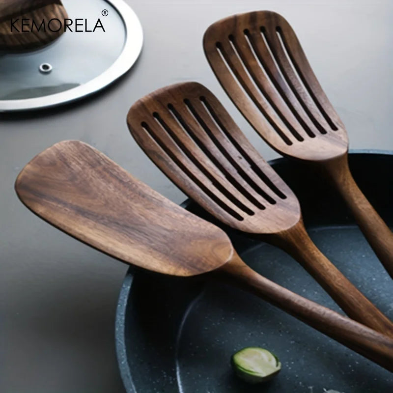 2-Piece Wooden Japanese Spatula Set