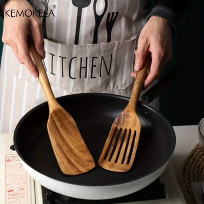 2-Piece Wooden Japanese Spatula Set