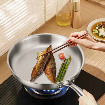 304 Stainless Steel Frying Pan