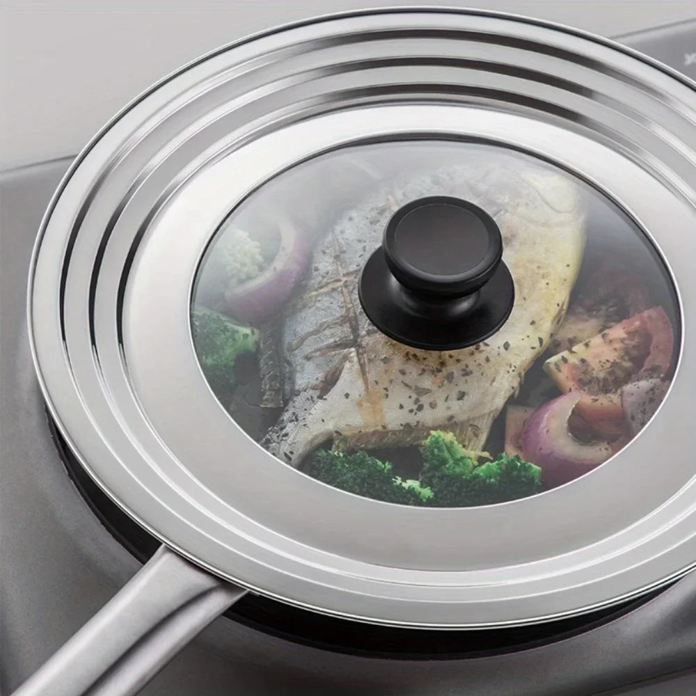 Universal Stainless Steel Pot & Pan Lid, 8.66–11 Inch