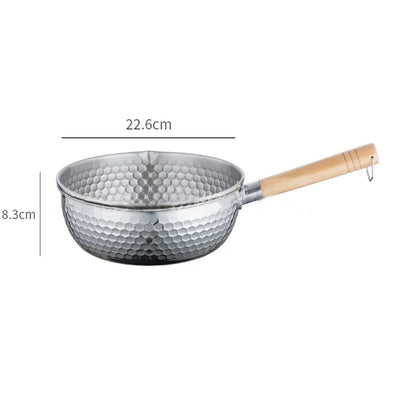 430 Stainless Steel Saucepan with Wooden Handle