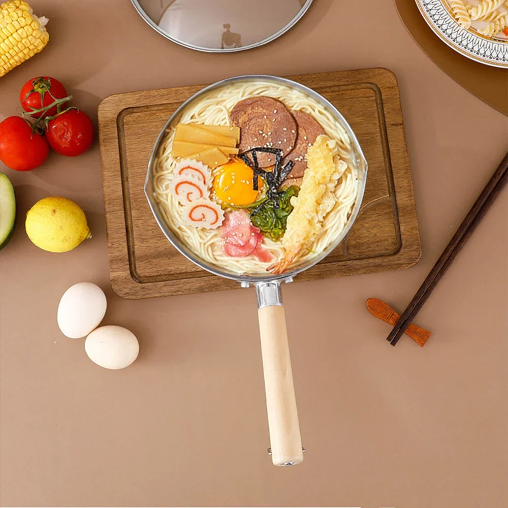 430 Stainless Steel Saucepan with Wooden Handle