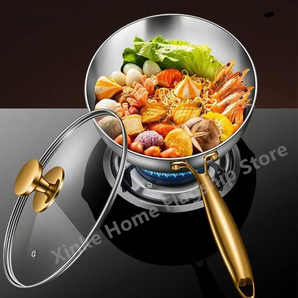 316 Stainless Steel Deep Wok