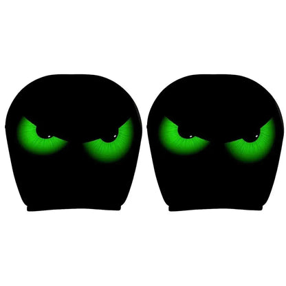 2Pcs Grim Reaper Skull Headrest Covers—Halloween Auto Decor