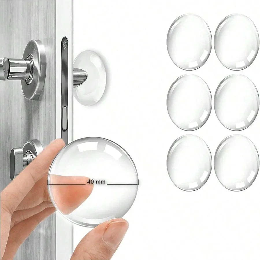 Clear Rubber Door Knob Wall Protector