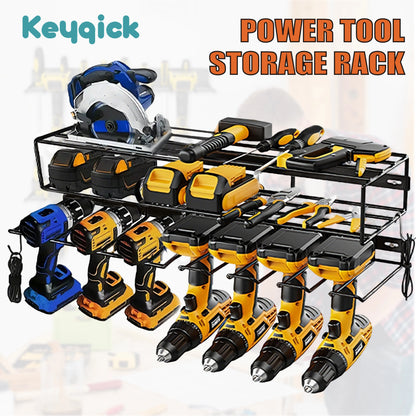 Heavy-Duty Wall-Mounted Power Tool Organizer