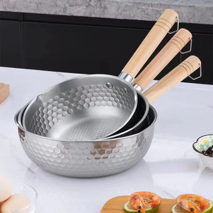 430 Stainless Steel Saucepan with Wooden Handle