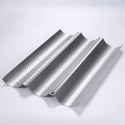 Nonstick Perforated Baguette Baking Pan