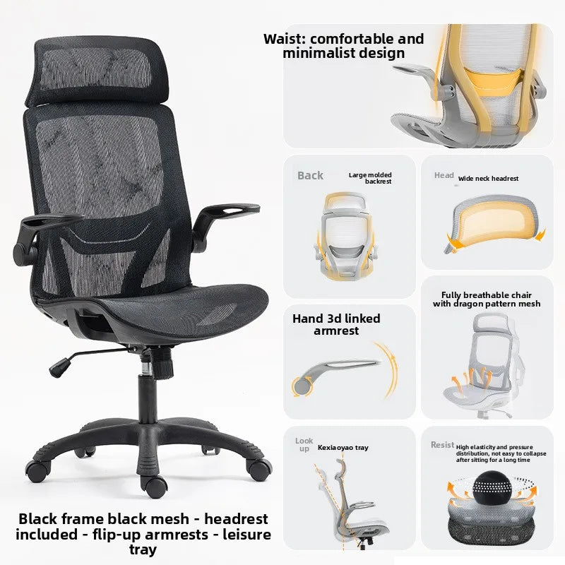 Ergonomic Office Chair with Adjustable Armrests