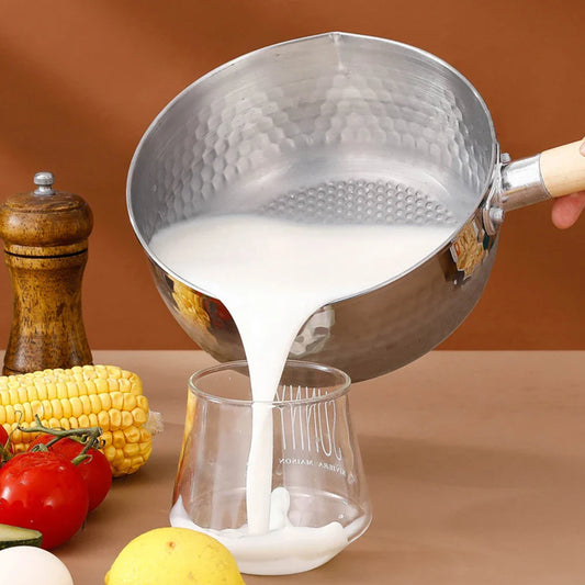 430 Stainless Steel Saucepan with Wooden Handle