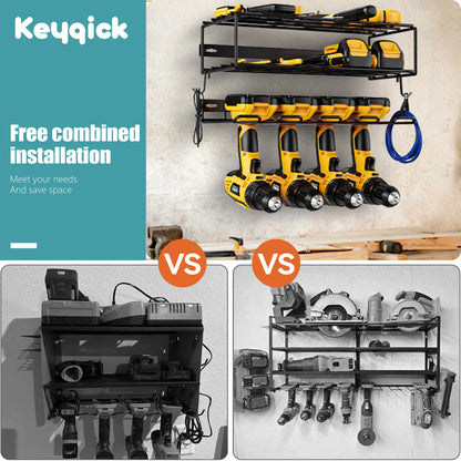 Heavy-Duty Wall-Mounted Power Tool Organizer