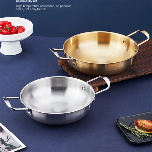 Stainless Steel Paella Pan with Handle