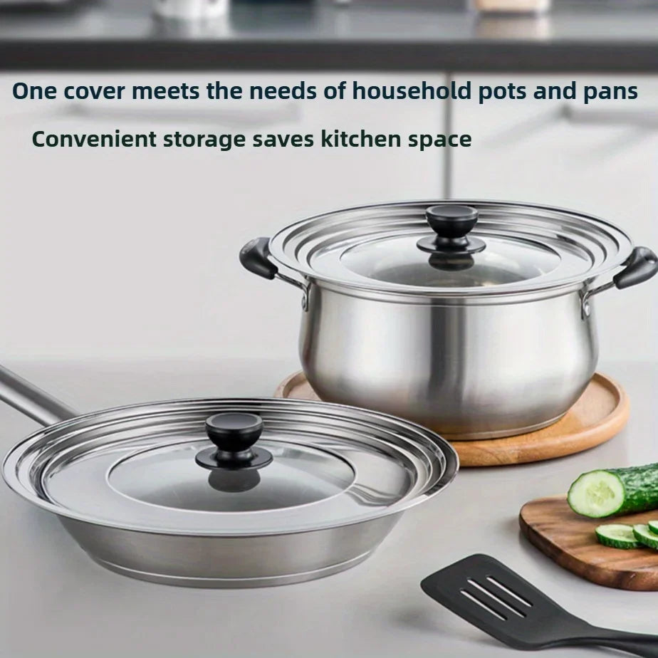 Universal Stainless Steel Pot & Pan Lid, 8.66–11 Inch