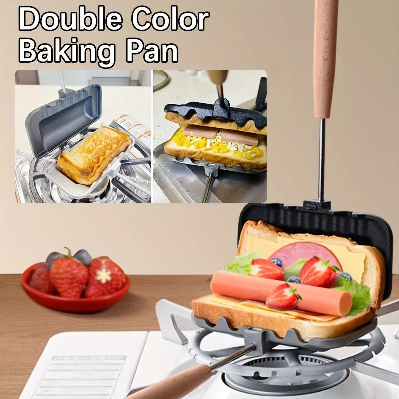 Double-Sided Nonstick Sandwich Pan