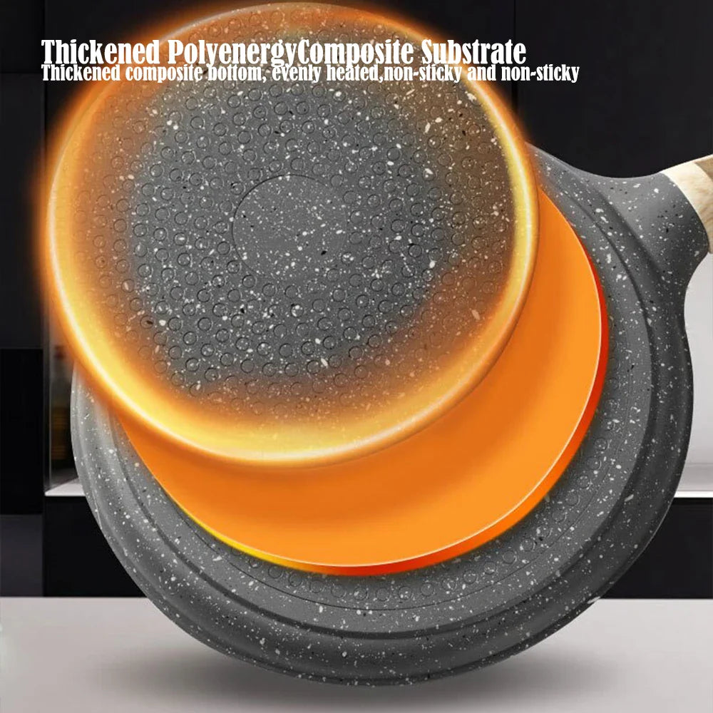 Flat-Bottom Nonstick Frying Pan