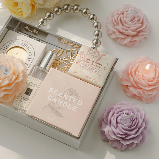 Handmade Peony Scented Soy Wax Candle