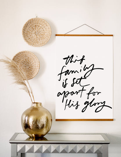 Poster: This Family Is Set Apart..