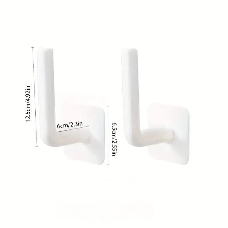 4-Pack Wall-Mount Adhesive Toilet Paper Holders