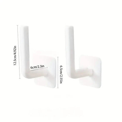 4-Pack Wall-Mount Adhesive Toilet Paper Holders