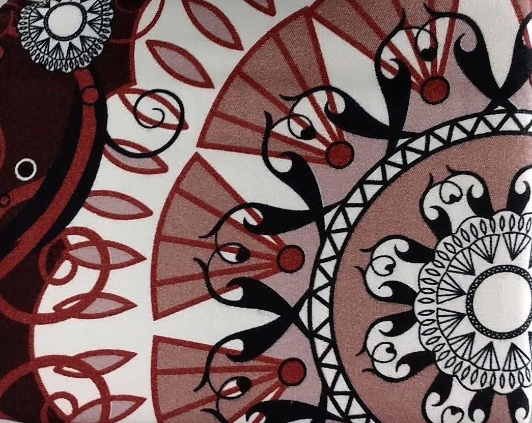 Tache Burgundy Palace Paisley Medallion Sheet Set
