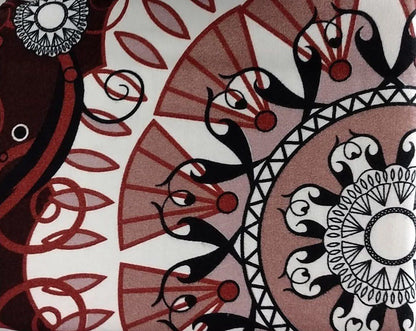 Tache Burgundy Palace Paisley Medallion Sheet Set