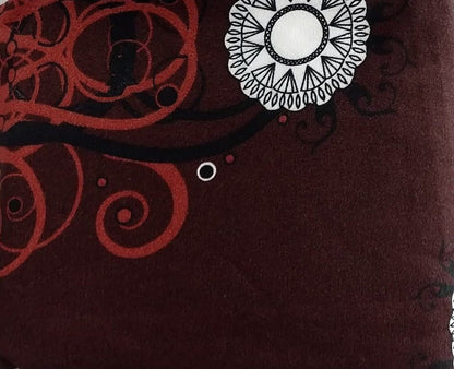Tache Burgundy Palace Paisley Medallion Sheet Set