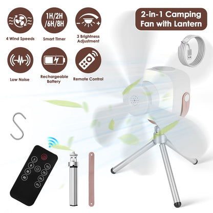 Rechargeable Tent Ceiling Fan