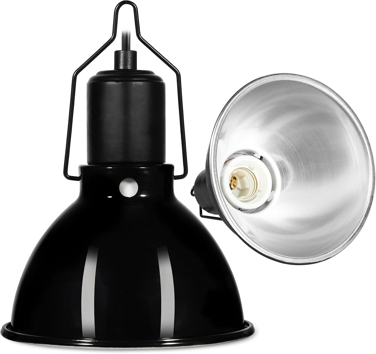 DXOPHIEX Deep Dome Reptile Heat Lamp Fixture