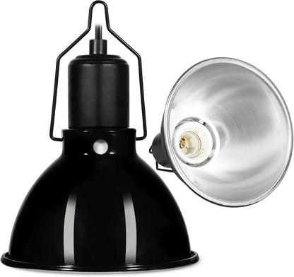 DXOPHIEX Deep Dome Reptile Heat Lamp Fixture