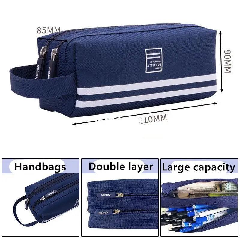 Double-Layer Stationery Pencil Case