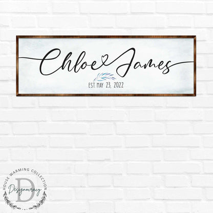 Personalized Family Names Wooden Wall Art