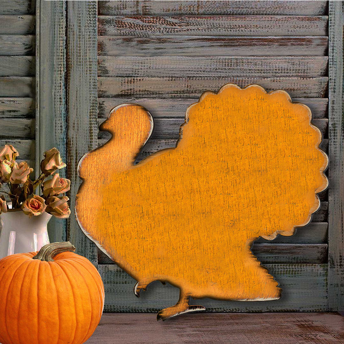 Rustic Turkey Holiday Door Decor