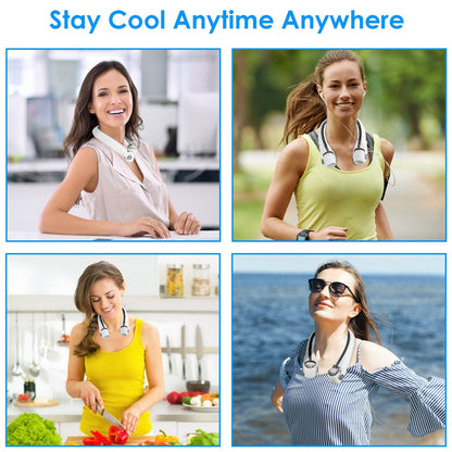 Hands-Free Neck Fan with 3 Speeds
