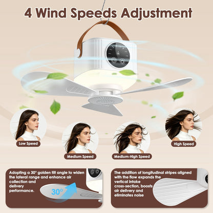 Rechargeable Tent Ceiling Fan