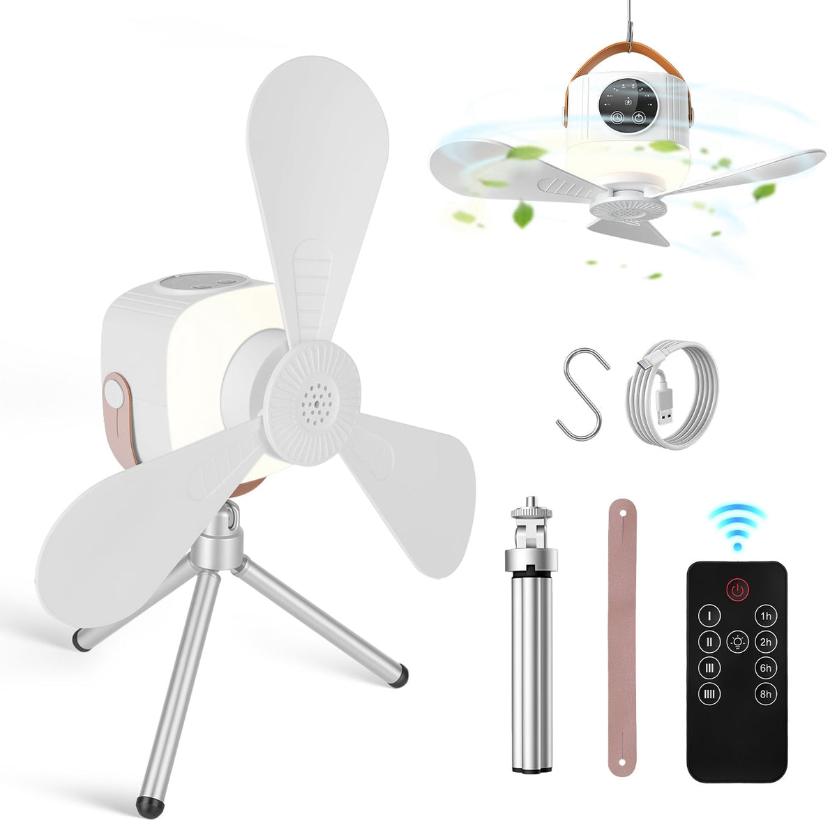 Rechargeable Tent Ceiling Fan