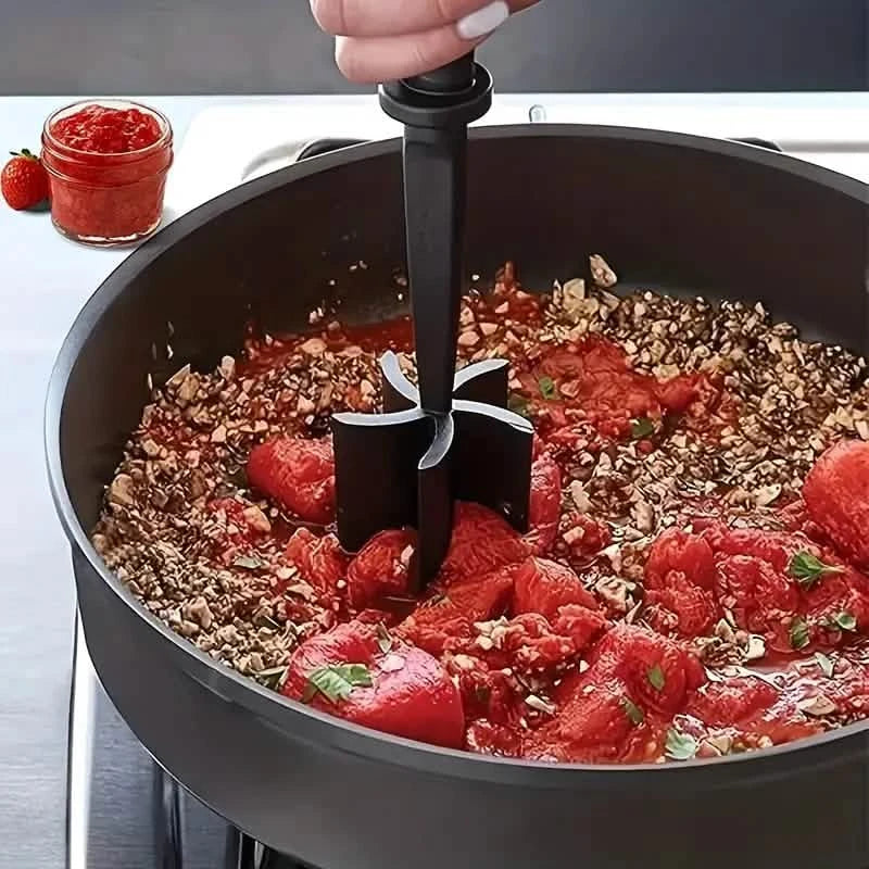 Heat-Resistant Nonstick Meat Chopper and Ground Beef Masher