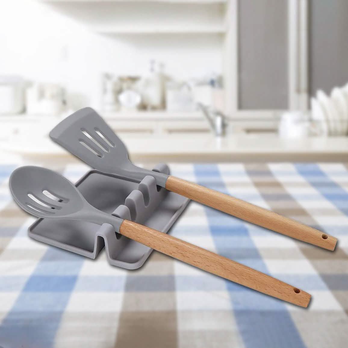 Non-Slip Heat Resistant Silicone Multiple Utensil Rest