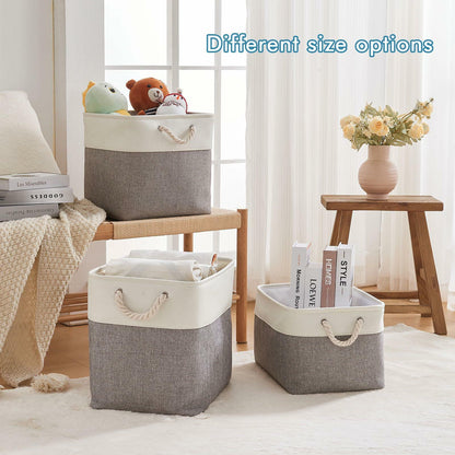 HOdo Home 3-Piece Collapsible Fabric Storage Bins