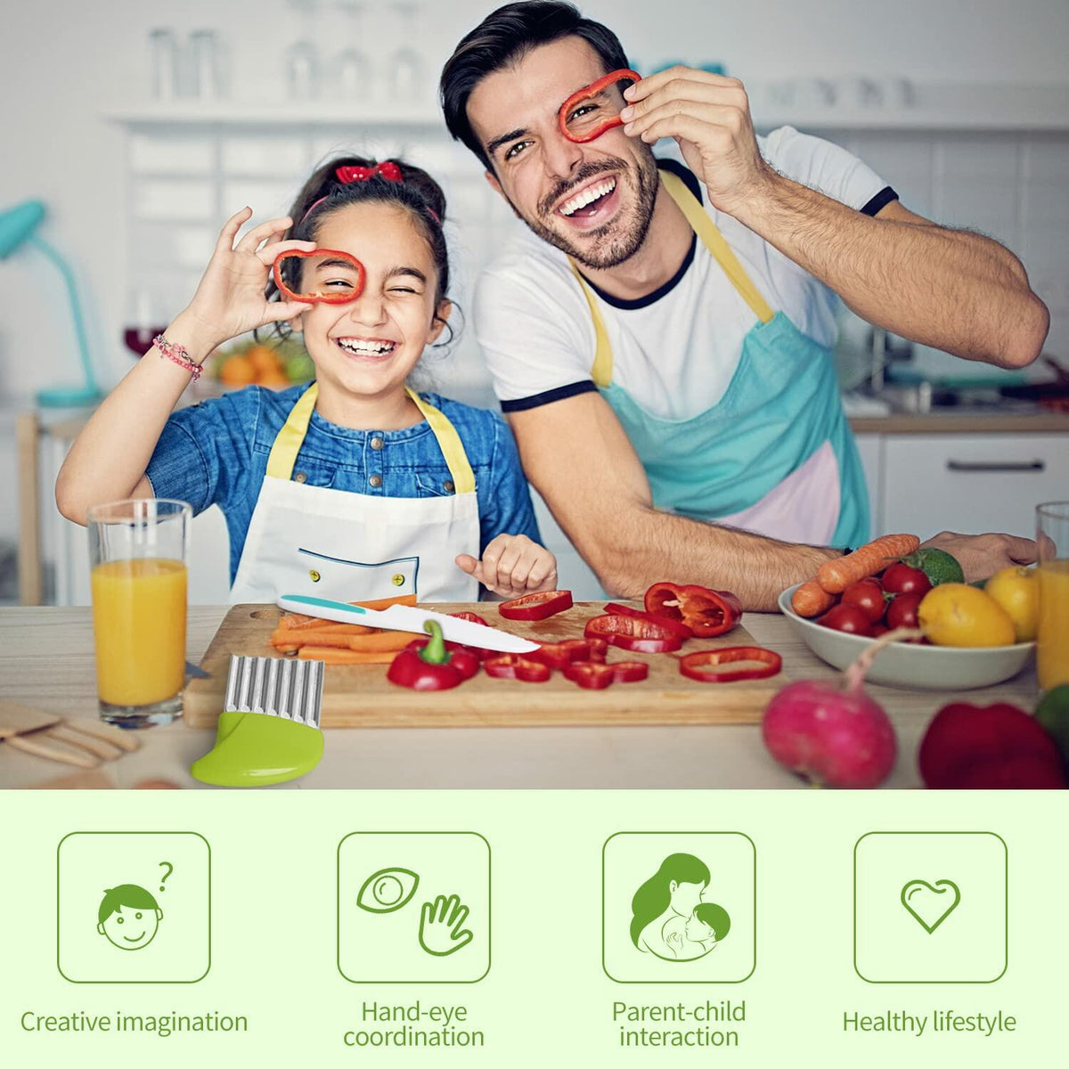 Suhctuptx Kids Nylon Kitchen Knife Set