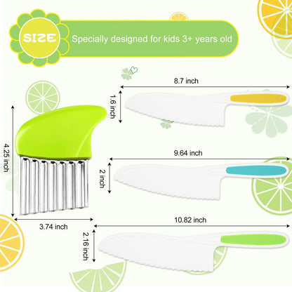 Suhctuptx Kids Nylon Kitchen Knife Set