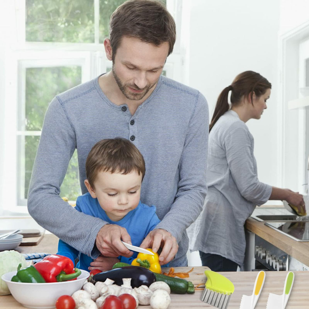 Suhctuptx Kids Nylon Kitchen Knife Set