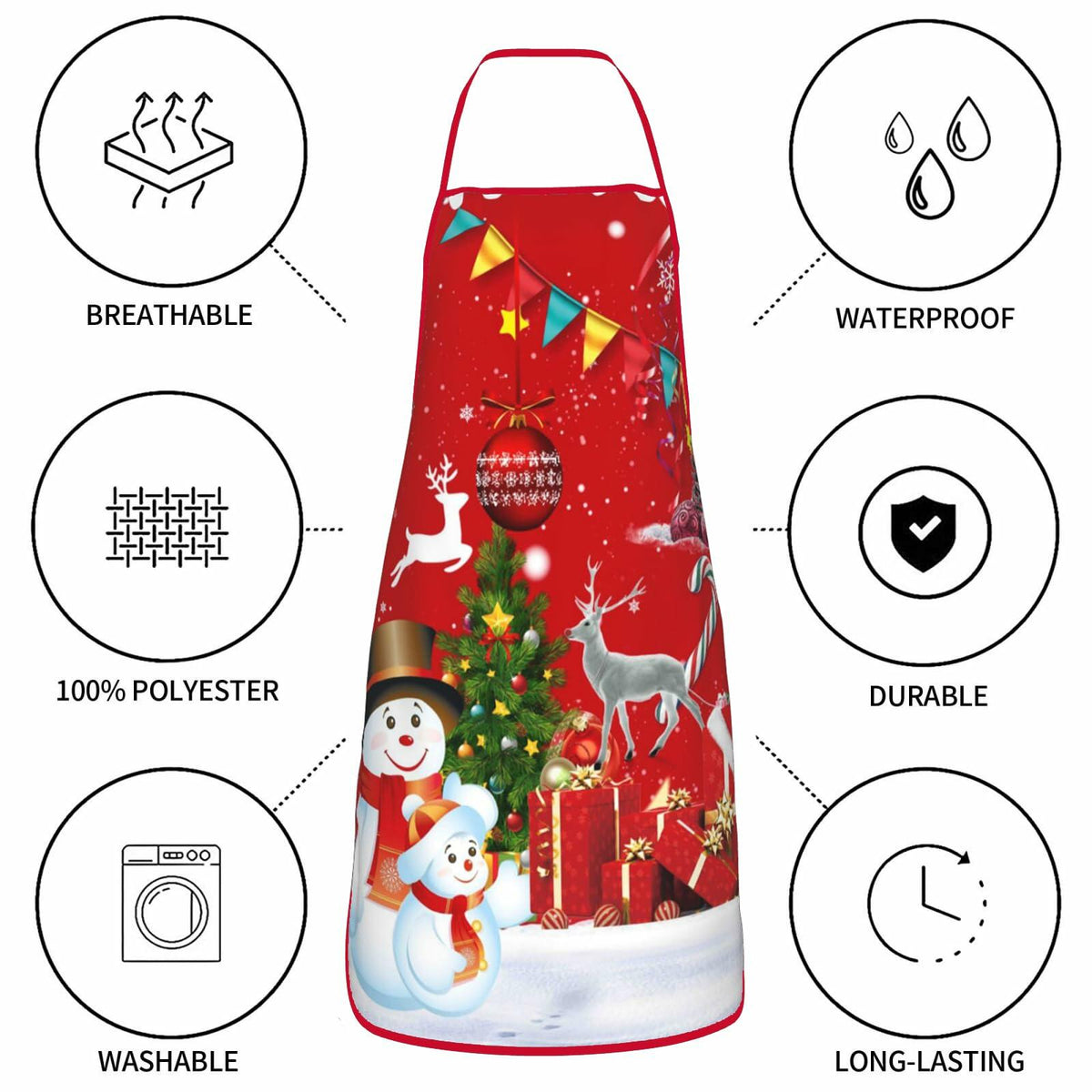 Dumoldpa Halloween Bone Appetit Cooking Apron Pink Medium
